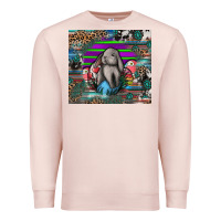 Pale Pink easter Premium Sweatshirt - CowhideDigitalArt