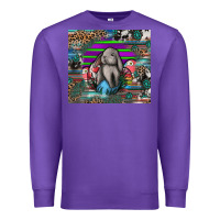 Purple easter Premium Sweatshirt - CowhideDigitalArt