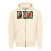Sandshell american  football with turquoise license plate Zipper Hoodie - BundleAndBundleShop