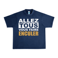 Navy Allez Tous Vous Enculer Urban Heavy Tee - Bettercallsaul