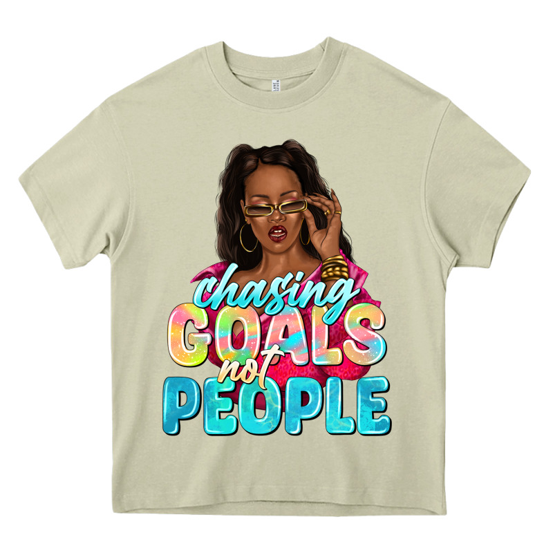 Chasing Goals Not People Heavy Core Tee by NancyCooperArtShop | Teevron