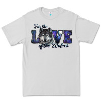 Dove Grey For The Love Of The Wolves Premium Tee - RanaPortraitStore