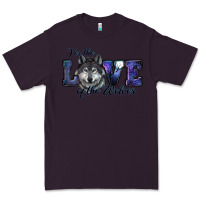 Plum For The Love Of The Wolves Premium Tee - RanaPortraitStore