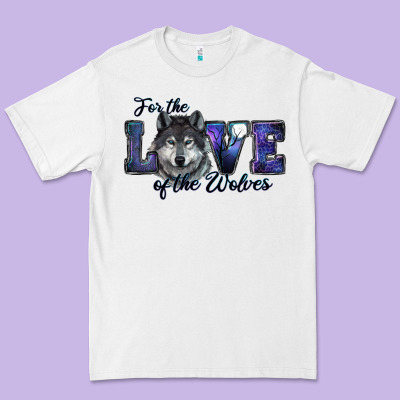 For The Love Of The Wolves Premium Tee Designed By Ranaportraitstore