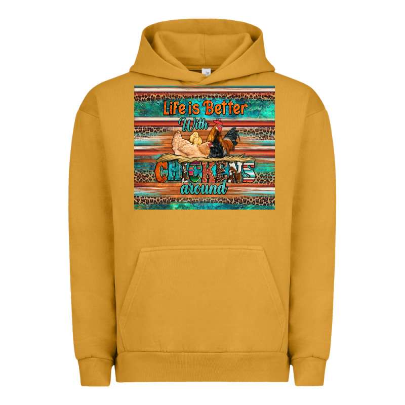 Life Is Better With Chickens Around Chicken Coop Urban Hoodie by Artiststas | Teevron