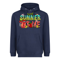 Navy summer time Heavyweight Hoodie - CowhideDigitalArt