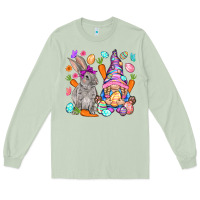 Matcha Easter gnome and rabbit Easter Day Long Sleeve Tee - HowdyJamesFarm