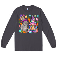 Easter Gnome And Rabbit Easter Day Long Sleeve Tee | Teevron