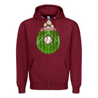 Burgundy baseball and western roses teardrop Zipper Hoodie - BundleAndBundleShop