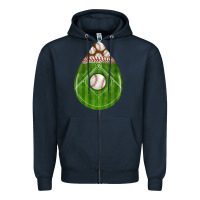 Navy baseball and western roses teardrop Zipper Hoodie - BundleAndBundleShop