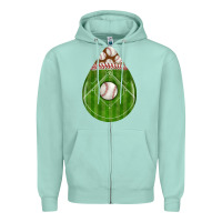 Seafoam baseball and western roses teardrop Zipper Hoodie - BundleAndBundleShop