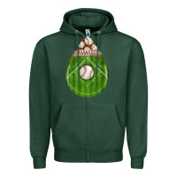 Baseball And Western Roses Teardrop Zipper Hoodie | Teevron