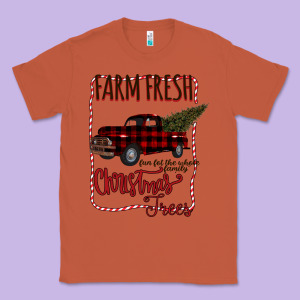 Farm Fresh Christmas Classic Tee Designed By Bettercallsaul