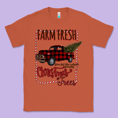 Farm Fresh Christmas Classic Tee Designed By Bettercallsaul