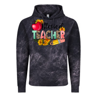 Cloud Black blessed teacher Vintage Hoodie - NancyCooperArtShop