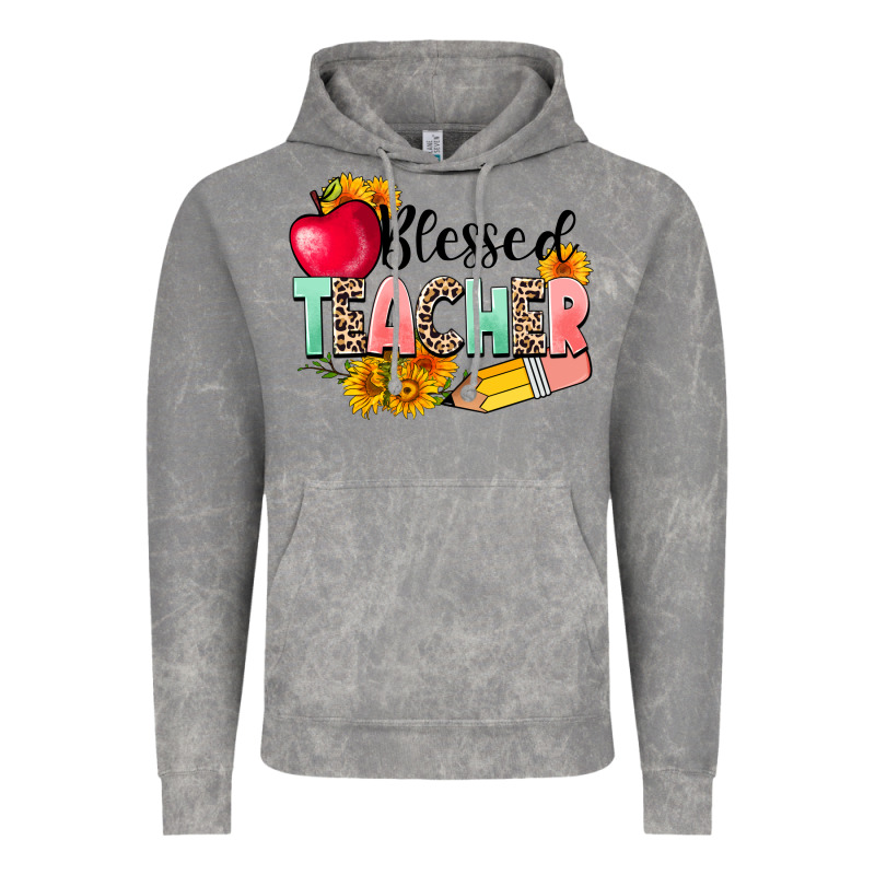 Blessed Teacher Vintage Hoodie by NancyCooperArtShop | Teevron
