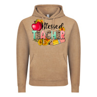 Vintage Coffee blessed teacher Vintage Hoodie - NancyCooperArtShop
