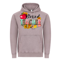Vintage Zinc blessed teacher Vintage Hoodie - NancyCooperArtShop