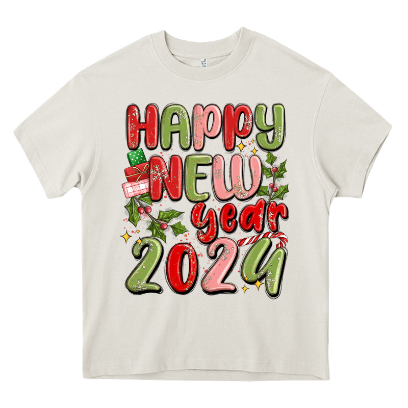 Happy New Year 2024 Heavy Core Tee by MaliasSmallBusiness | Teevron