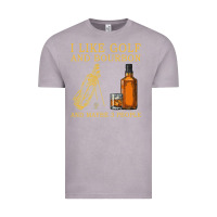 Vintage Zinc I Like Bourbon and Golf and Maybe 3 People Whiskey Vintage Tee - tuanDangUi