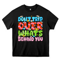 Black don't trip over what's behind you Heavy Core Tee - JahusDesignShop