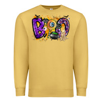 Antique Gold boo Premium Sweatshirt - CowhideDigitalArt