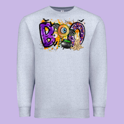 Boo Premium Sweatshirt Designed By Cowhidedigitalart