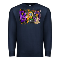 Navy boo Premium Sweatshirt - CowhideDigitalArt