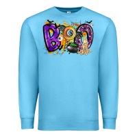 Ocean Blue boo Premium Sweatshirt - CowhideDigitalArt