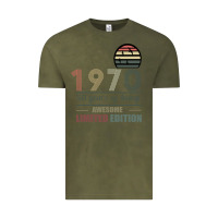 Vintage Olive Vintage 1970 Limited Edition 50 Years Of Being Awe Vintage Tee - Bettercallsaul