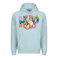Blue Mist Hop Bunny Easter Premium Hoodie - BundleAndBundleShop