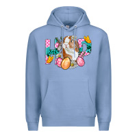 Colony Blue Hop Bunny Easter Premium Hoodie - BundleAndBundleShop
