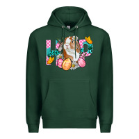 Sports Green Hop Bunny Easter Premium Hoodie - BundleAndBundleShop