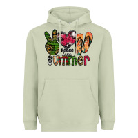 Matcha peace love summer Heavyweight Hoodie - CowhideDigitalArt