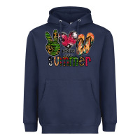 Navy peace love summer Heavyweight Hoodie - CowhideDigitalArt