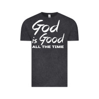 Vintage Black God Is Good All The Time Christian Worship Vintage Tee - tuanDangUi