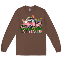 Chestnut Happy Easter Day truck Long Sleeve Tee - HowdyJamesFarm