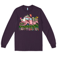Plum Happy Easter Day truck Long Sleeve Tee - HowdyJamesFarm