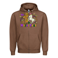 Chestnut my first mardi gras unicorn Zipper Hoodie - FaDigitalArtStudio