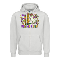 Dove Grey my first mardi gras unicorn Zipper Hoodie - FaDigitalArtStudio