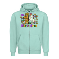 Seafoam my first mardi gras unicorn Zipper Hoodie - FaDigitalArtStudio