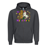 Smoke my first mardi gras unicorn Zipper Hoodie - FaDigitalArtStudio