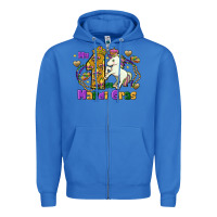 True Royal my first mardi gras unicorn Zipper Hoodie - FaDigitalArtStudio