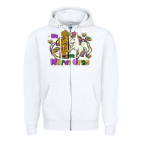 White my first mardi gras unicorn Zipper Hoodie - FaDigitalArtStudio