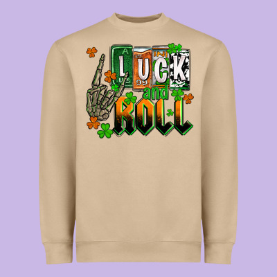 St. Patrick's Luck And Roll Heavyweight Sweatshirt Designed By Oliviacreatesart