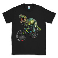 Black t rex dinosaur riding dinosaur Classic Tee - RanaPortraitStore
