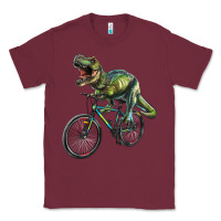 Burgundy t rex dinosaur riding dinosaur Classic Tee - RanaPortraitStore