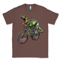 Chestnut t rex dinosaur riding dinosaur Classic Tee - RanaPortraitStore