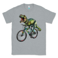 Heather Grey t rex dinosaur riding dinosaur Classic Tee - RanaPortraitStore