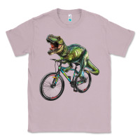 Lilac t rex dinosaur riding dinosaur Classic Tee - RanaPortraitStore
